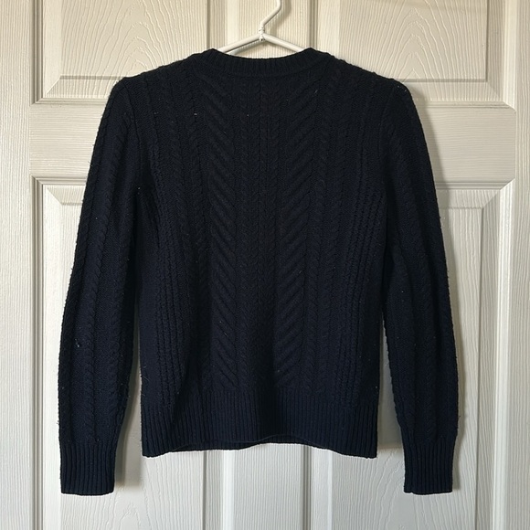 J.CREW Women’s Cable Knit Crew Neck Sweater Size XXS - Picture 3 of 4